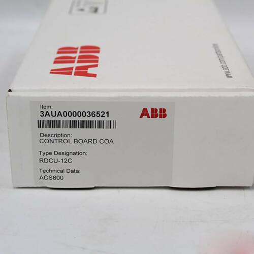 One ABB 3AUA0000036521 ACS800 RDCU-12C Control board New Expedited Shipping