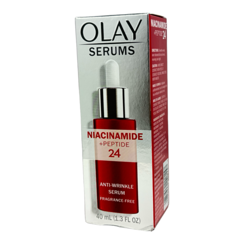 Olay Serums Niacinamide + Peptide 24 Anti-Wrinkle Serum Fragrance-Free 1.3oz.