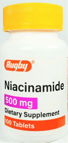 Rugby Niacinamide 500mg 100ct Tablets