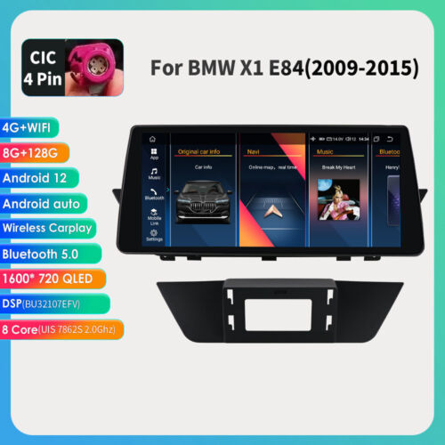 For BMW X1 E84 CarPlay Android12 Car Stereo Radio Wifi GPS DSP 8GB+128GB 10.33″