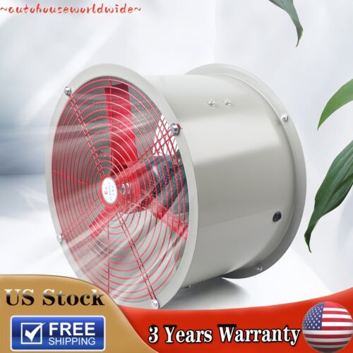 Explosion-proof Axial Exhaust Fan Spray Booth Paint Fumes Exhaust Fan 110V 250W