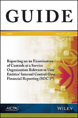 REPORTING ON AN EXAMINATION OF CONTROLS AT A SERVICE By Aicpa *Mint Condition*