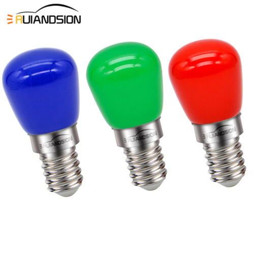 E14 Screw LED Refrigerator Chandelier Ceiling Fan Light Bulb 220V Red/Green/Blue