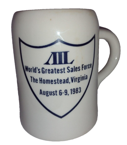 Rare Stein Mug AIL Insurance World’s Greatest SalesForce Homestead Virginia 1983