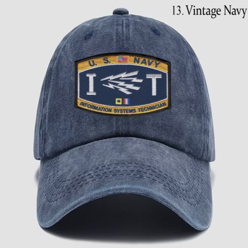 Custom Embroidered Hat Information Systems Technician, Veteran Cap, Gift Idea