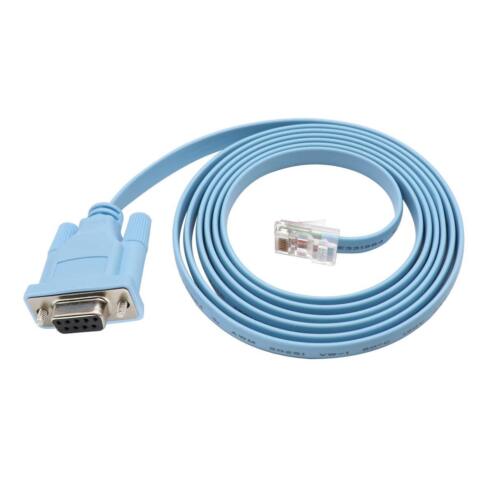 Cisco Console Cable 9pin Db9 Female Serial Rs232 Port To Rj45 Male Cat5 Ethernet