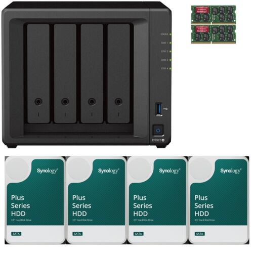 Synology DS923+ 4-Bay 8GB RAM & 24TB (4x6TB) Synology Plus Drives