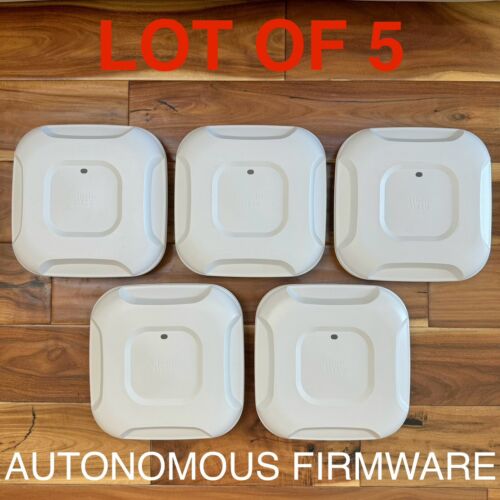 LOT OF 5 Cisco Aironet 3702I Wireless Access Points WAP w/ Autonomous Firmware