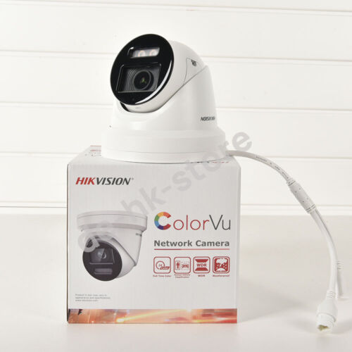 Hikvision 4K 8MP Turret IP Camera ColorVu MIC AcuSense PoE IP67 DS-2CD2387G2-LU