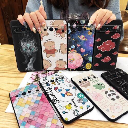 Case For Google Pixel 9 Pro 9 8A 8 7A 7 6A 6 Pro Cartoon Silicone Bumper Cover