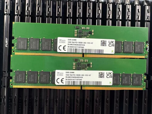 HMCG78MEBUA081N New SK Hynix 16GB DDR5 DDR5 4800MHz PC5-38400 1RX8 UDIMM Ram