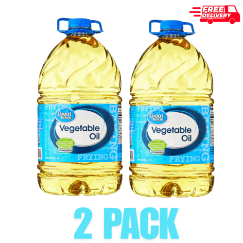 (2 pack )Great Value Vegetable Oil, 1 Gallon choice for all of your cooking New