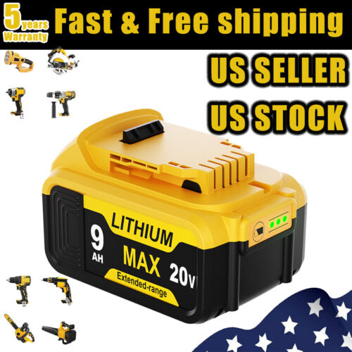 1Pack For DeWalt 20V 20 Volt Max 9.0AH DCB206-2 DCB205-2 Lithium Ion Battery New