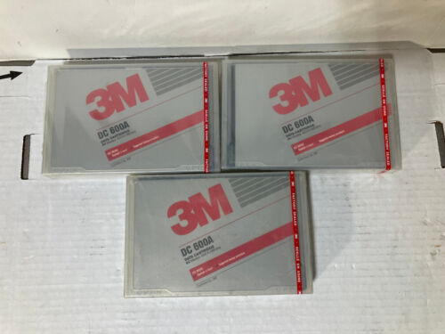 3M DC 600A Data Cartridge 60 MB  New Factory Sealed Lot of 3