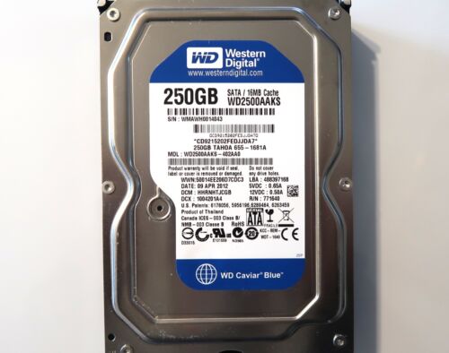 Western Digital WD2500AAKS-402AA0 HHRNHTJCGB (WMA) Thailand 250gb 3.5″ 09APR2012