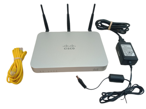 Cisco Meraki MX60W Cloud Managed Security Appliance w/ Pow. Cord + Ether. Cable