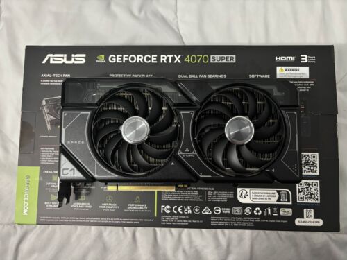 Asus Dual GeForce RTX 4070 Super 12GB GDDR6X Graphics Card