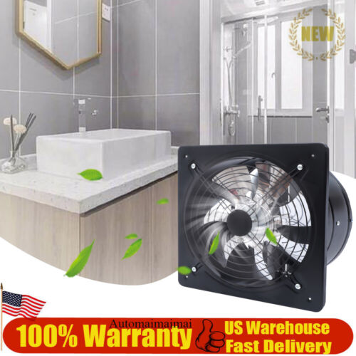 12 Inch High Speed Automatic  Stainless Steel Shutter Exhaust Fan Wall Mounted|