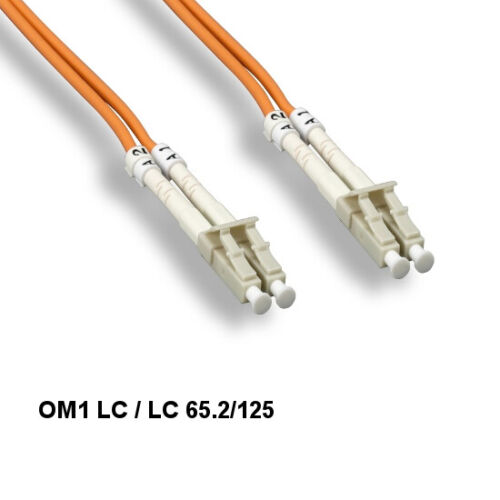 2m OM1 LC/LC Duplex 62.5/125 Multi-Mode Fiber Optic Patch Cable ATM Data Center