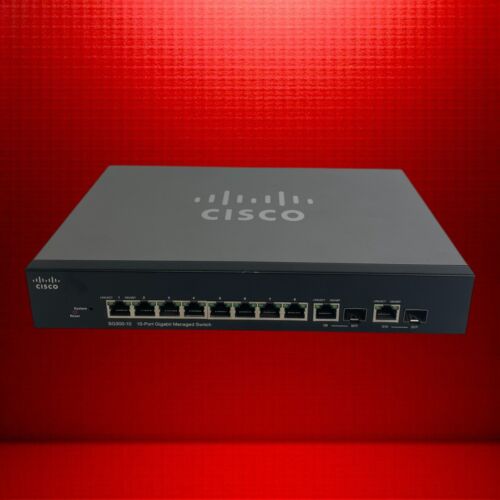 Cisco SG300-10 10-Port Gigabit Managed Switch – Tested and Working