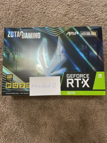 ZOTAC NVIDIA GeForce RTX 3070 Amp Holo SEALED, IN HAND