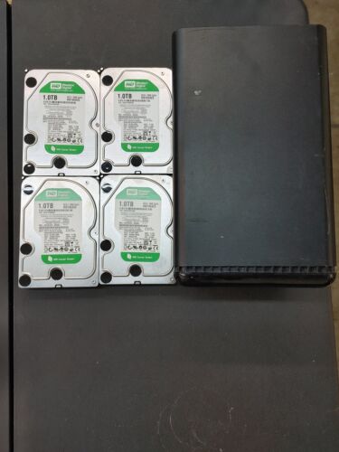 Data Robotics DRO4D-D 4 Bay Hard Drive Redundant Storage  4TB HHD( 4x 1TB) Used