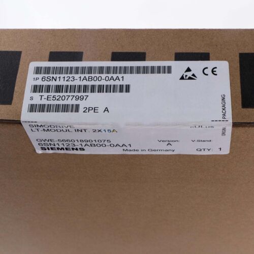 SIEMENS SIMODRIVE LT-MODUL INT. 2X15A 6SN1123-1AB00-0AA1