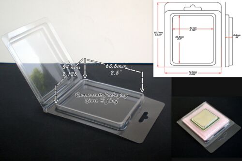 20 – Intel Procesor CPU Clamshell Case fitsCPU Size up to 66 x 55 mm + ESD Foam