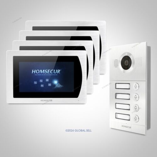 HOMSECUR 7″ Video Door Entry Security Intercom Electric Lock Supported