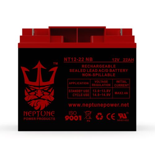 Replacement for Schumacher Electric SCUPSJ 1812 12V 22Ah NB Battery by Neptune