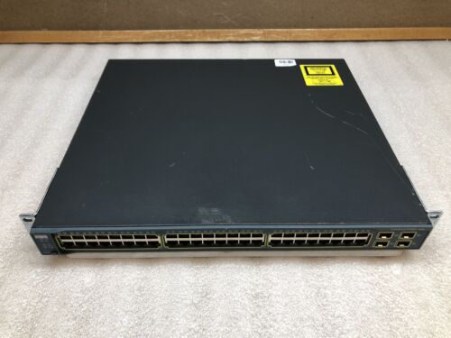 Cisco Catalyst WS-C3560G-48PS 48-Port Gigabit PoE Ethernet 4xSFP Network Switch