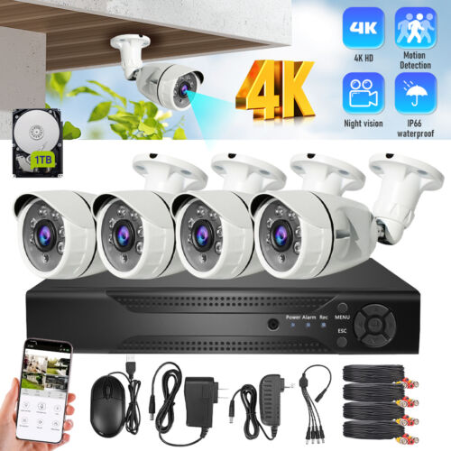 4 ch channel DVR 1080P Pan Tilt camera surveillance security system PTZ with 1TB