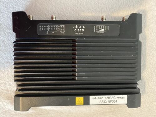 Cisco IR829GW 4G LTE GSM LAN WIFI CELL Router IR829GW-LTE-VZ-AK9 (No Power Suply