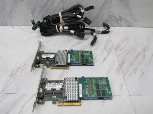 2 LOT- IBM M5110 8-Port 6Gbps Server RAID 00AE807 PCI-e SAS/SATA Card