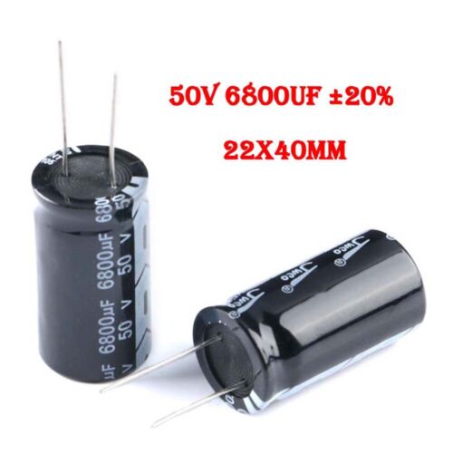 Radial Aluminium Electrolytic Capacitors 50V 6800uF ±20% 22x40mm 105°C