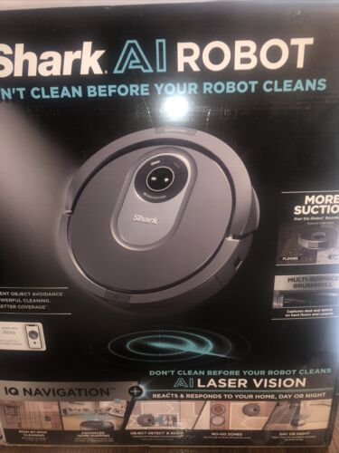 Shark AI RV2502AE Wi-Fi Connected Robotic Vacuum – Black