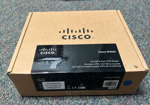 Cisco Small Business RV042 4-Port 10/100 Dual WAN VPN Wired Router NEW