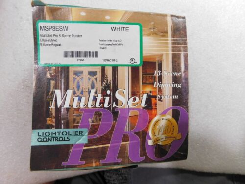 LIGHTOLIER MSP8ESW MultiSet Pro 8-Scene Master Elipse-Styled White NEW