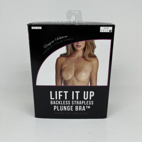 Lingerie Solutions Lift It Up Backless Strapless Plunge Bra Size DD