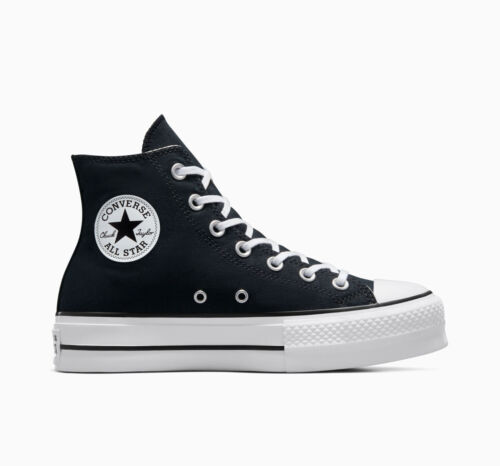 Converse Chuck Taylor All Star Lift Platform High-Top Canvas Shoes Black