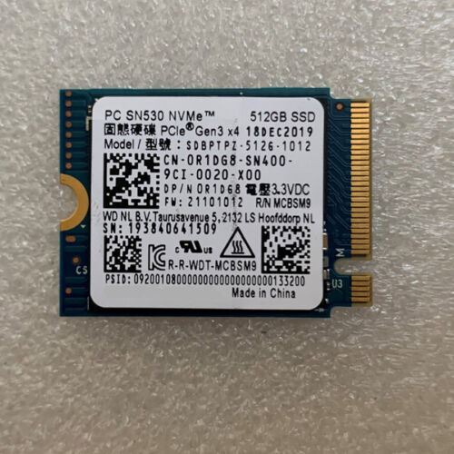 For PC SN530 m.2 2230 SSD 512G NVMe PCIe