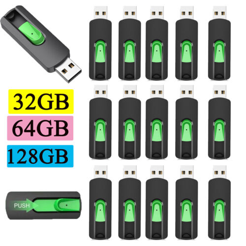 20Pack Lot Flash Pen Drive Memory Stick Data Storage Thumb Drives 32GB 64GB 128G