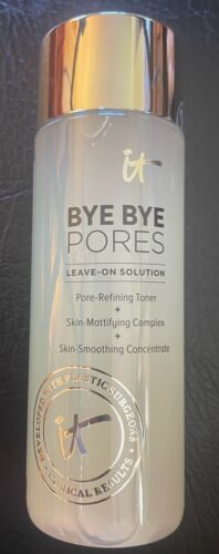 It Cosmetics Bye Bye Pores Leave On Solution Toner 6.8 oz 200 ml New