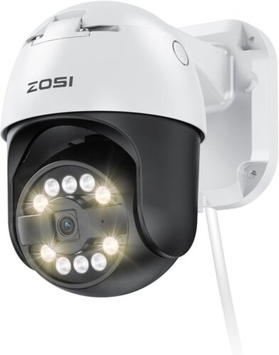 ZOSI C296 4K 8MP PoE IP PT Add-on Security 2-Way Talk Camera Color night vision