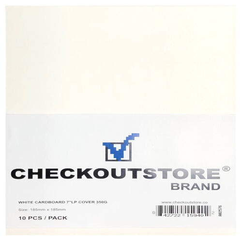 CheckOutStore Cardboard Jackets Cover for 7″ Vinyl 45 RPM Records