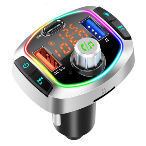 Car Stereo BT5.0 FM Transmitter MP3 Hands free Radio Adapter USB Charger➲