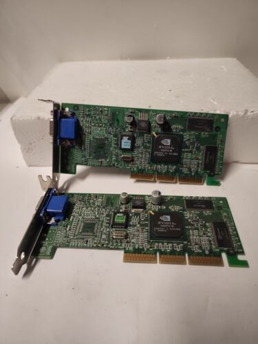 Lot Of 2X DELL 15UMJ Nvidia 32MB Video Card w60