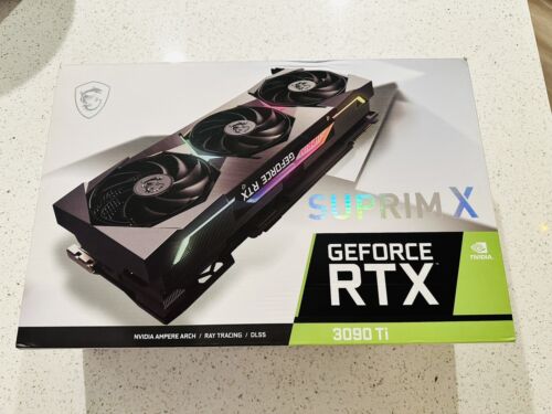 MSI GeForce RTX 3090 Ti Suprim X 24GB GDDR6X Gaming Graphics Card GPU