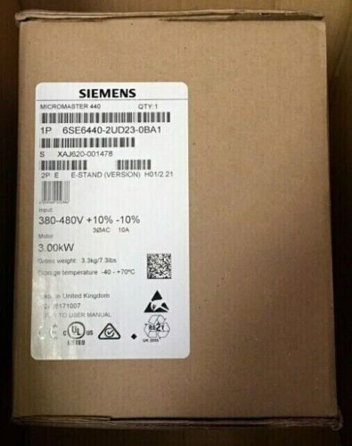 6SE6 440-2UD23-0BA1 NEW FOR SIEMENS 6SE6440-2UD23-0BA1 MICROMASTER 440 Inverter