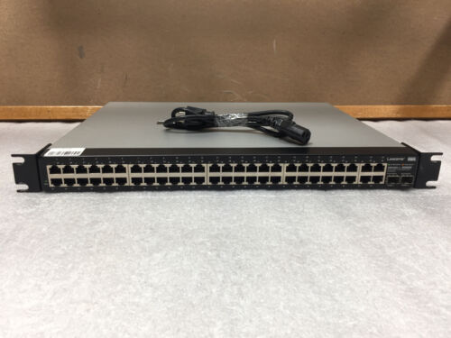 Cisco Linksys SRW248G4 48-Port 10/100+4-Ports Gigabit PoE Switch, W/Webview